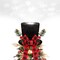 Christmas Tree Topper Hat(	Black-hat) 7.36 x 7.32 x 6.54 inches